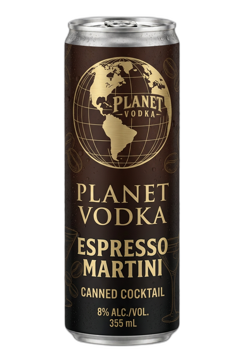 Planet Vodka Espresso Martini can